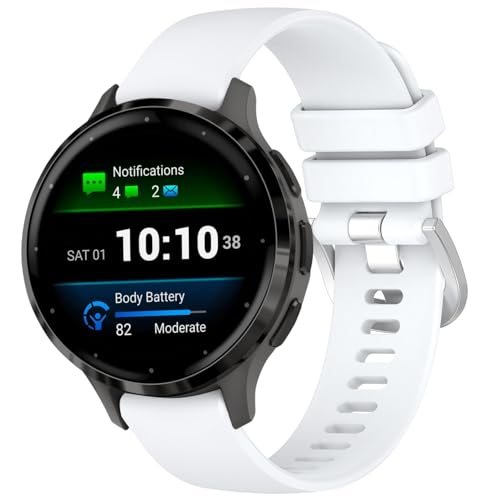Correa de silicona compatible Garmin Venu 3S 18mm miniatura 1