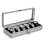 Uhr ?Verpackungsmaterial: Aluminium (Oberfläche), Wildleder (Innenseite), machen Sie die Uhr staubfrei,Uhrenbox