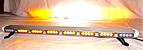 Yantech 47" Super Bright Led Amber Clear Lens Lightbar Flashing Warning Tow/Plow Truck Wrecker With Brake & Cargo Lights - Usa Warranty W/Lifetime Service #TOP1