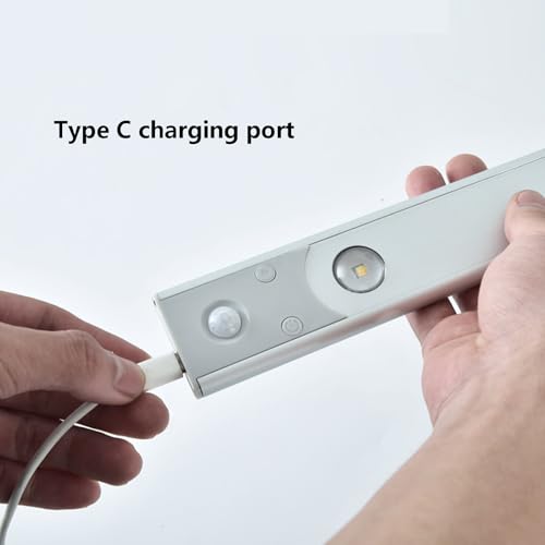 Lámpara de pared LED con sensor de movimiento y batería USB recargable regulable 4