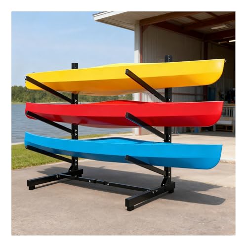 Generisch Dieses Kajak-Lagerregal – EIN robuster, Verstellbarer, freistehender Ständer für Kajaks, Kanus, Surfbretter und Stand-Up-Paddle-Boards – eignet Sich für den Innen- und Außenbereich.
