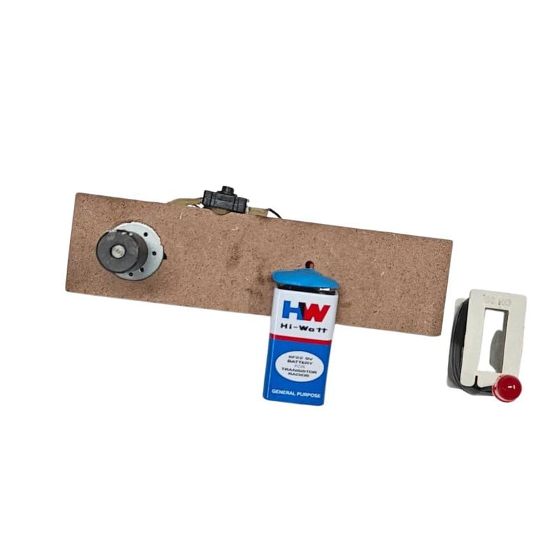 Image of ERH India Electromagnetic Induction Physics Mini Science Project Experiment Working Model DIY Kit for School Kids and Class 12 Students (Electromagnetic Induction Project)