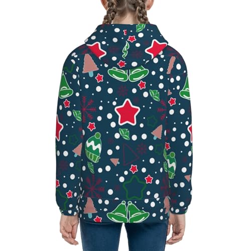 Christmas Kids Pullover Hoodies Boys Sweatshirts Girls Athletic Clothes with Pocket4