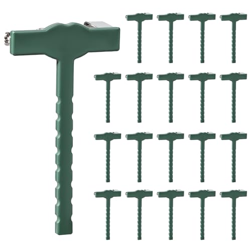 20Pcs Boutonniere Pins Supplies Boutonniere Holder Clips Safety Pin Floral Corsage Supplies Flower T Pin Plastic Triangle T Brooch for Groomsmen Wedding Making a Corsage Green