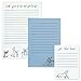 Kate Spade New York Stacked Notepad Set of 3, Cute Notepads Have 75 Sheets of Paper, Small Medium and Large Note Pads (Dog Party)