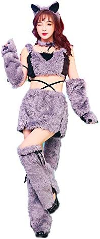 Malymoon オオカミ シルバー コスプレ コスチューム 衣装 レディース セクシー 詳細画像1