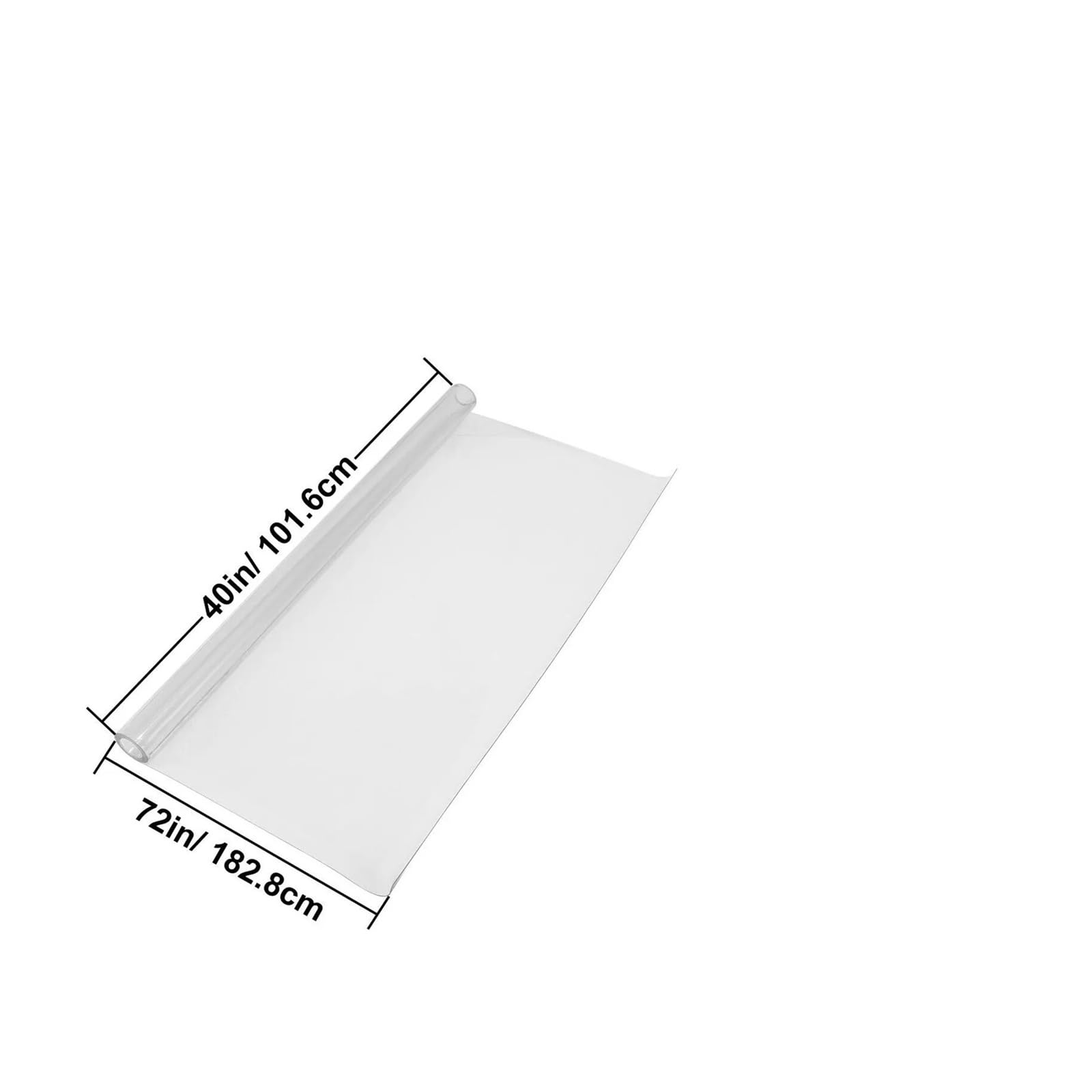 Tovaglia Trasparente Tovaglia in PVC da 1,5 mm2 mm, copertura for scrivania trasparente, protettiva, in plastica, vetro morbido, impermeabile, antiolio, for mangiare(40 x 72 in 1.5mm)