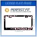 Cherry Blossom License Plate Frame Beautiful Flowers Pink License Plate Stainless Steel Funny License Plate Holder Floral Car Accessories Decoration With Screws Fits Standard Vehicles Size 12.3