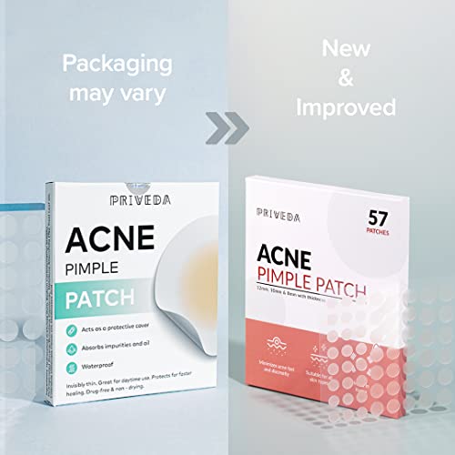Image of Acne Pimple Patch 57 Units Hydrocolloid Made in Korea 3 Sizes 8mm 10mm 12mm Waterproof Sheet