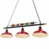 Rossesay Vintage 3 Light Pool Table Fixture