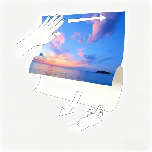 Vinilo pared puesta de sol para tapar imperfecciones sin obras 6