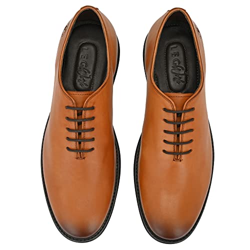 Image of Legwork Men's Leather Wholecut Oxford 2.0 Shoes for Men and Boys