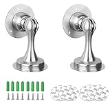 ★【Materiales De Alta Calidad】 El tope de la puerta está hecho de materiales de acero inoxidable de alta calidad. El material no se oxida, tiene una larga vida útil, es fuerte y tiene una apariencia elegante y hermosa.