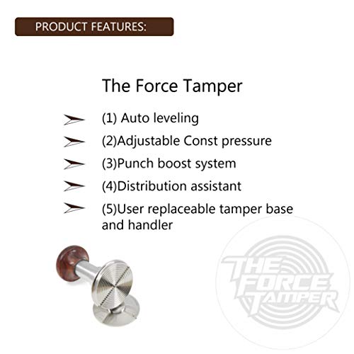 The Force Tamper-Automatic Impact Coffee Tamper Adjustable Const Pressure And Autoleveling Waffle Set (Jelly, 58.50Mm) #TOP7