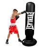 Everlast Freestanding Inflatable Punching Bag with Target System & Air Pump - Kids Boxing Training Equipment with Stable Water Base - Durable PVC Standing Bag for Home Fitness & Exercise