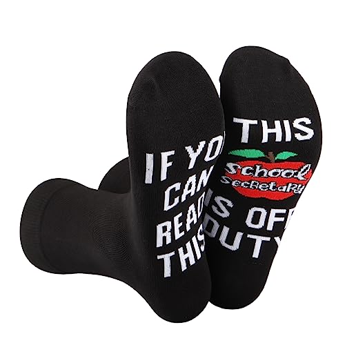 Chaussettes secrétaire d'école humour coton paire accessoire cadeau détente original