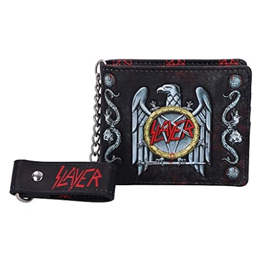 Nemesis Now Cartera con Licencia Oficial de Slayer Eagle en Relieve, Negro, 11 cm | Ya disponible en tu tienda friki favorita! En mundofriki.es!