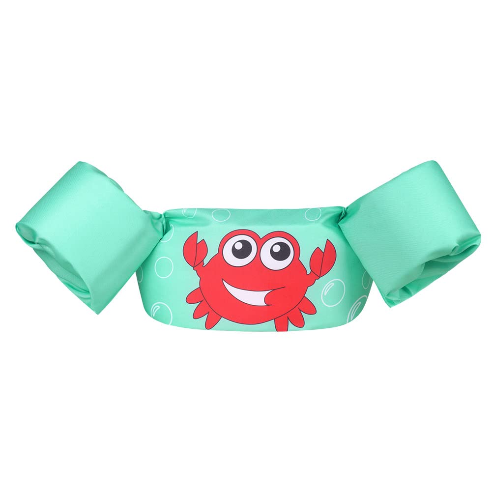 Flintronic Manguitos Flotadores Entrenamiento/Ayuda para Nadar de Niños,Chaleco de Natación de Seguridad para Mar/Playa/Piscina,Plegables Flotadores con Patrón Lindo para Niños 2-6 Años (30-55 lbs)