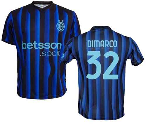 Maglia Inter Federico Dimarco 32 Replica Ufficiale Autorizzata 2025-2026 Bambino