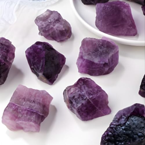Fluorite violette naturelle en morceaux de 3 à 5cm pour la méditation - 4