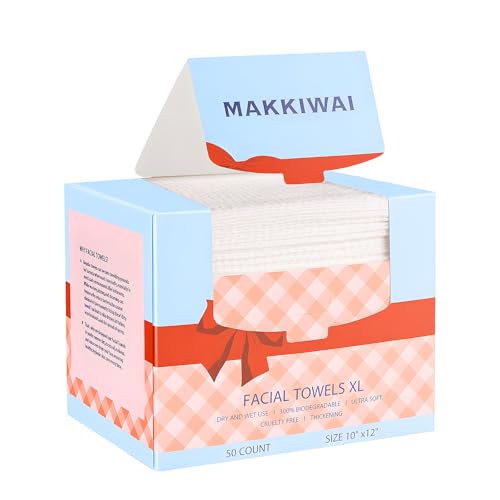 MAKKIWAI Face Towels Clean Skin Club Clean Towels,1 Pack 50 Ct,10