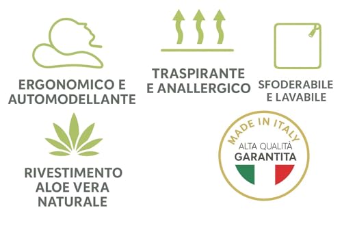 Leonardo-coppia-cuscini-Memory-Foam-70x40-altezza-11-cm-guanciale-Memory-per-letto-federa-sfoderabile-e-lavabile-prodotto-100-Made-in-Italy