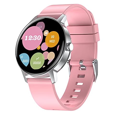 Tinwoo Smart Watch(40mm),Fitness Tracker for Men Women,Supports Qi Wireless Charging,Customizable Watch Faces,5ATM Waterproof Activity Tracker with Heart Rate,Blood Oxygen,Compatible iPhone Android Cover