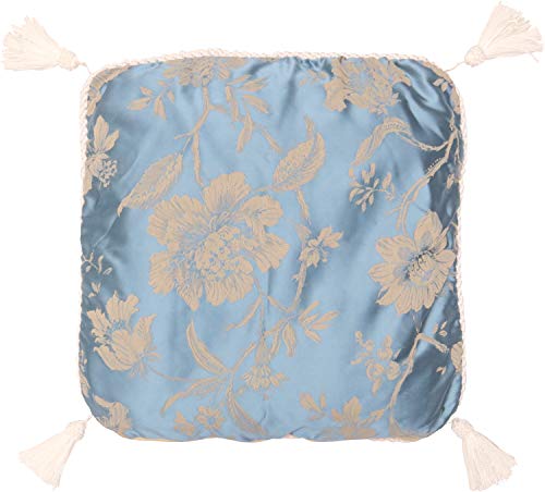 ロイヤルアーデン アクアフラワー クッションカバー(パンヤ別売) クラシックブルー・76260 W45×D45cm