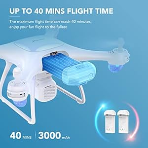 Potensic Upgraded P5 Drone with 2.7K Camera for Adults and Beginners, FPV Quadcopter Helicopter with Gravity Sensor, Trajectory Flight and 3D Flip, Altitude Hold, Headless Mode, 40 Mins Flight Time - immagine 5
