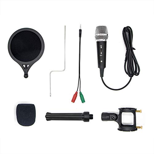 PC Computer Mikrofon, Mini Kondensatormikrofon mit 3.5mm Klinke Plug & Play, Handy Mikrofon und Desktop Sprachmikrofone… – Bild 8