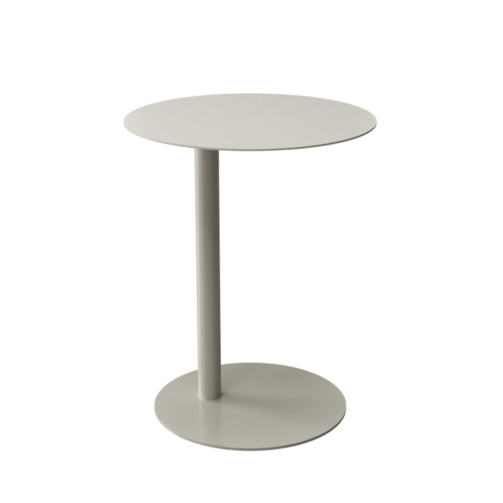 Mesa auxiliar redonda de metal en C colorida para sofa y salon moderno