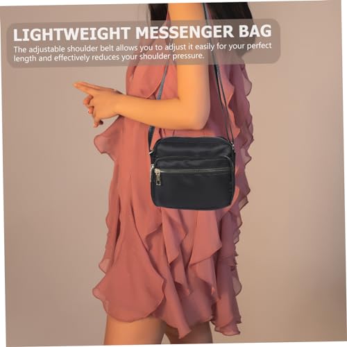 Stylish Nylon Crossbody Sling Bag for Women Shoulder Pack for Travel Shopping and Outdoor Activities Multi-purpose Shoulder Pouch Black3