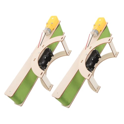 NESTINGHO 2pcs DIY Electric Conveyor Belt Model Stem Assembly Kit for Preschool Science Learning Interactive Technology Project for Early Education and School Use 2pcs
