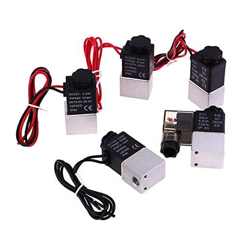 Válvula solenoide para automatizar el riego y control de aire a 220V con rosca de 1/8" 2