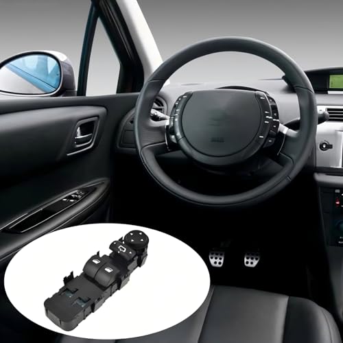 Commande lève-vitre défaillante Citroën C4 solution interrupteur 6554.HE noir - 3