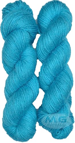 Image of M.G ENTERPRISE Knitting Yarn Wool Liza Sky Blue 200 GMS Best Used with Knitting Needles, Crochet Needles Wool Yarn for Knitting. -QD Art-ACAE