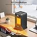 FLANUR Smart 16in Space Heater Black bundle with Small Desk space Heater Black