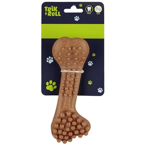 sarcia.eu Juguete para Perros, Hueso Natural para morder, mordedor, Snack para Masticar, 17 cm (I)