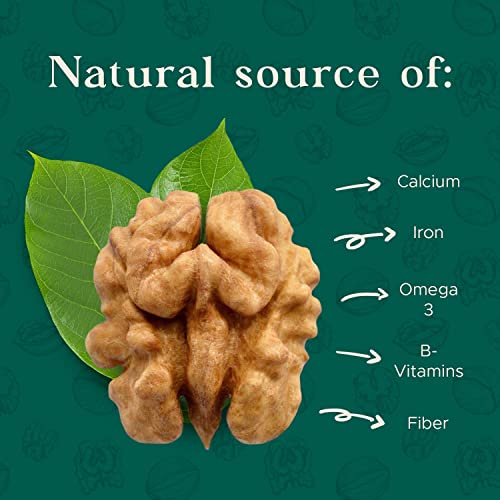 Image of Premium Raw Walnut Halves & Pieces 48oz (3 lb) - 100% Natural, No-PPO, Non-GMO, Batch-Tested Gluten & Peanut Free, Kosher, Small Batch Quality