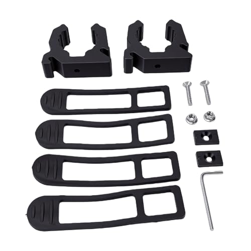 Soportes de paleta de goma de nailon de liberación rápida para remos de kayak 2