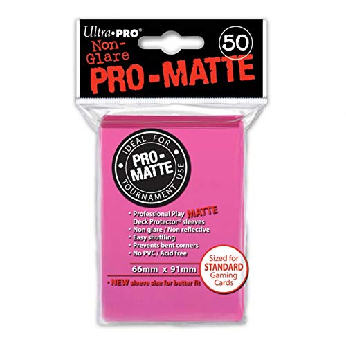 Ultra Pro SLEEVES Pro-Matte D12 Card Game (Bright Pink)