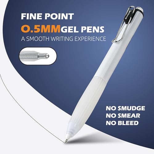 Bolígrafos Gel 10 Piezas Punta Fina 0.5 mm Tinta Negra miniatura 2