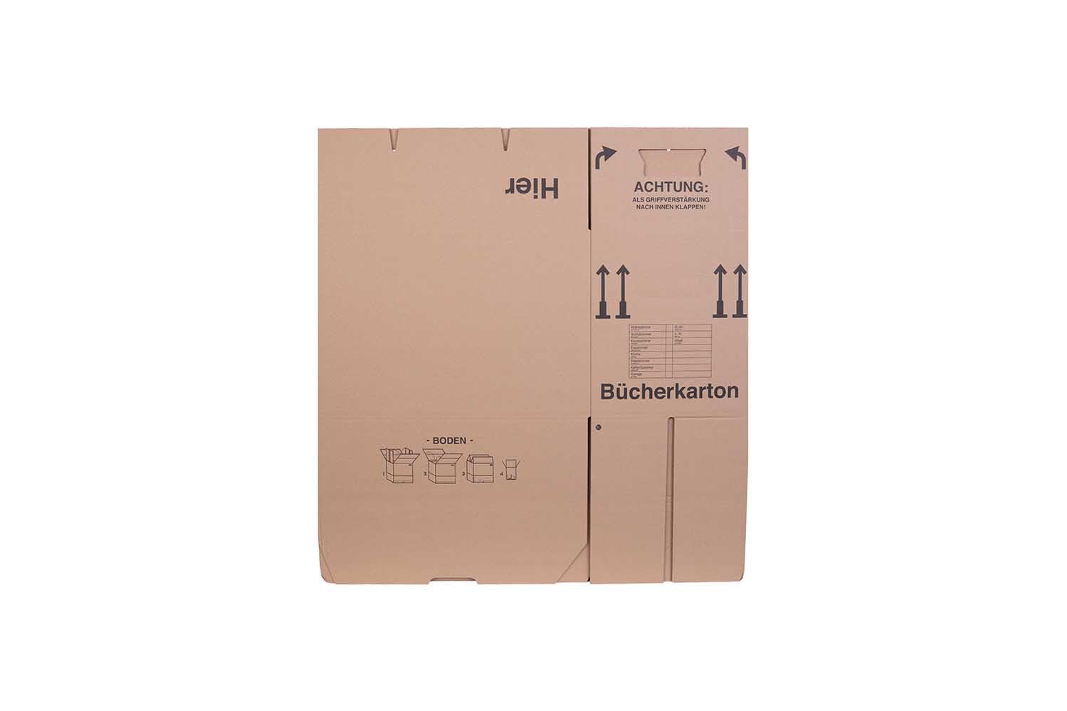 Bücherkarton Umzugskarton Aktenkarton 500 x 300 x 350 mm bis 40 kg Doppelwelle