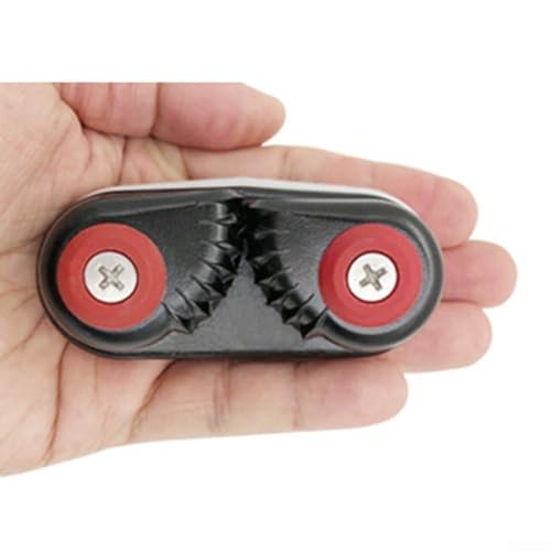 Aluminum Alloy Rope Clamp for Sailboats and Ships – Cam Lock Design, Non-Slip Grip, Lightweight & Abrasion Resistant, Fits Up to 15mm Fishing Line, 85g