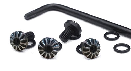 Exel 1911-2-D Customize 1911 Screws, 4 Screws, 4 O Rings, Torx Key, Black & Silver