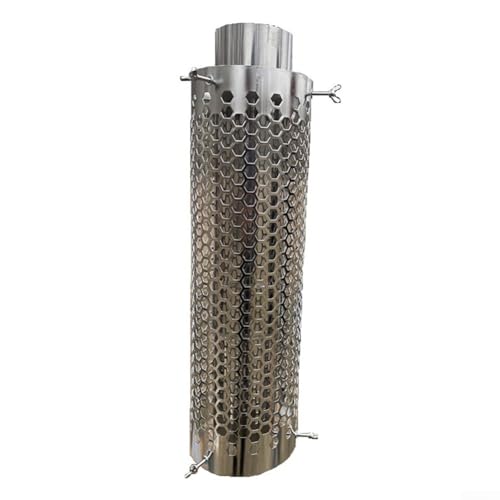 Chimenea de acero inoxidable para estufa de camping con ajuste de tornillo 8