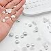 Mulutoo 2000PCS 6mm Round Half Pearls for Crafts Jewelry Scrapbooking, White ABS Plastic Flatback Pearls for DIY Projects