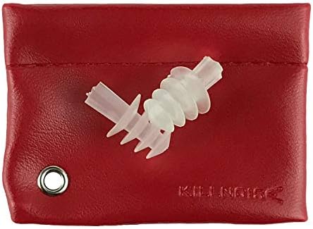 Killnoise Soft Earplugs for Concerts, Sleeping, Musicians, Swimming, Travel and Block Noise (Red - Large)