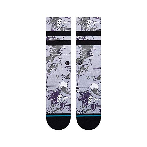 Stance Florence Floral Crew Sock (Grey Heather, Large (Men's Shoe 9-13))2