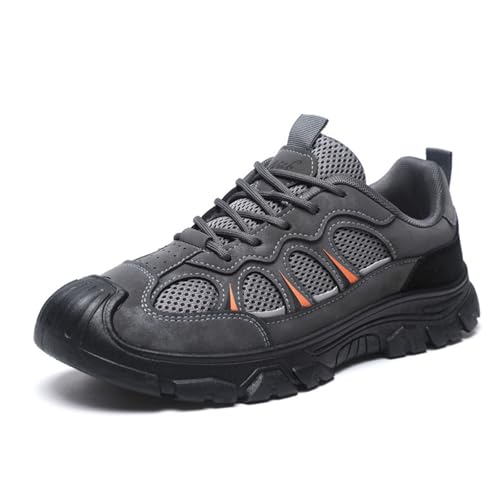Generisch Hombres al aire libre montañismo antideslizante hombres zapatos casuales y zapatos deportivos, gris, 44 EU Ancho